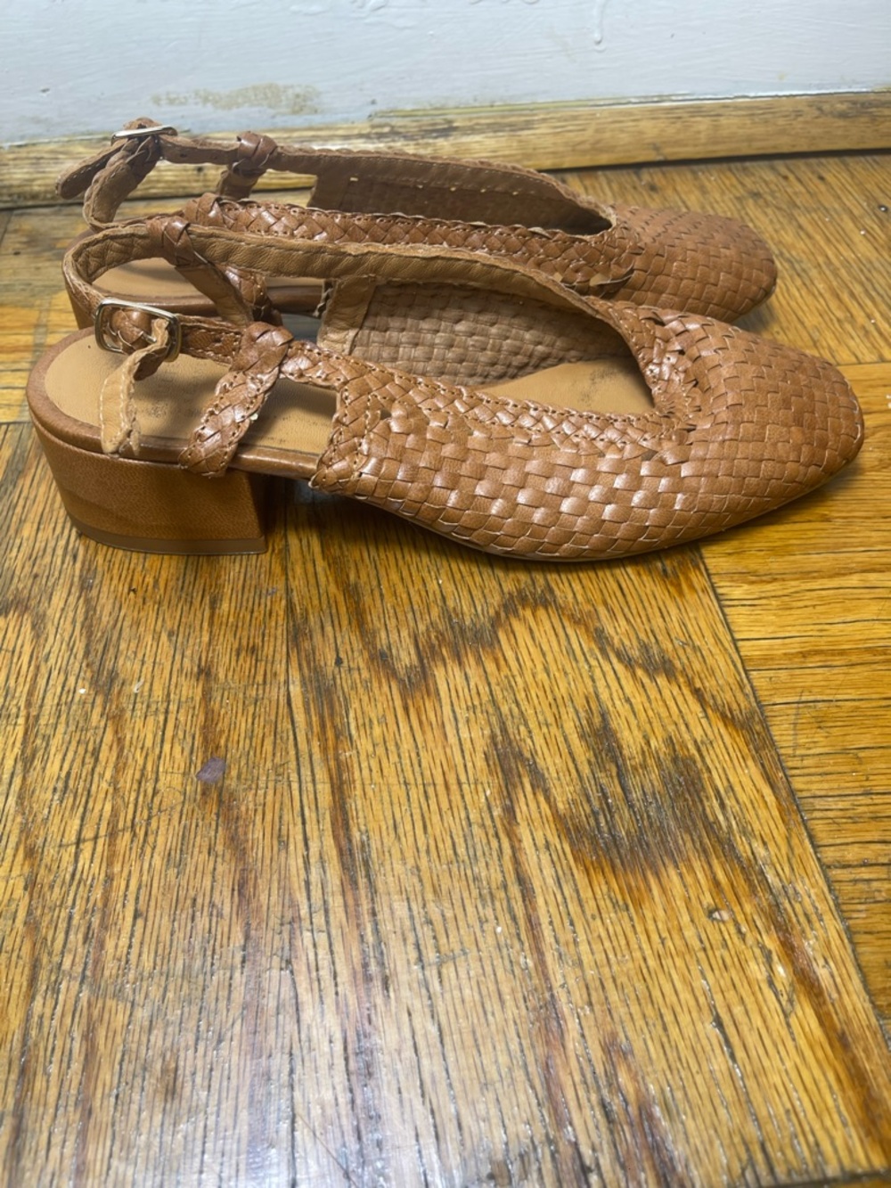 Sezane Paula Babies Woven Slingback Heels - Picture 8 of 8